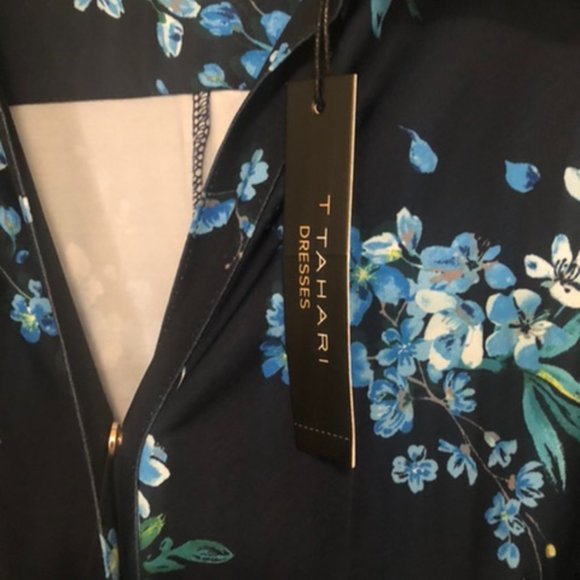 NWT T Tahari Floral Dress  Retails for 120.00 - Picture 3 of 5
